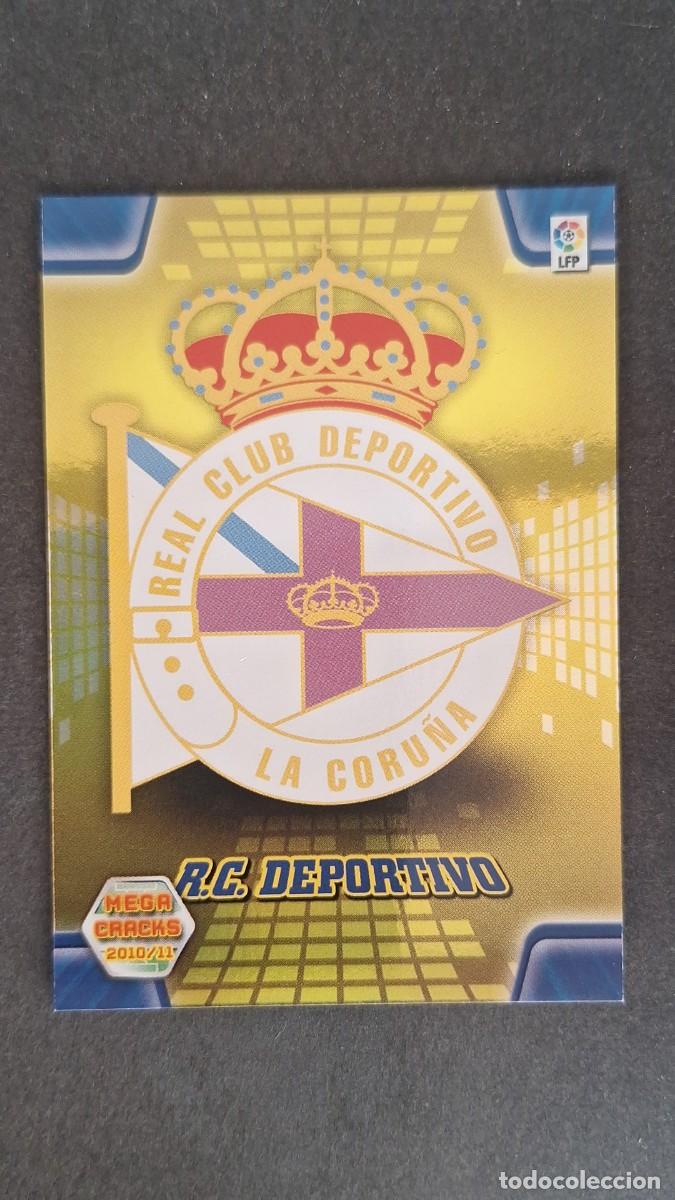 Figurine di Calcio: L1 ESCUDO DEPORTIVO DE LA CORU&Ntilde;A 73 PANINI MEGACRACKS 2010 2011 10 11