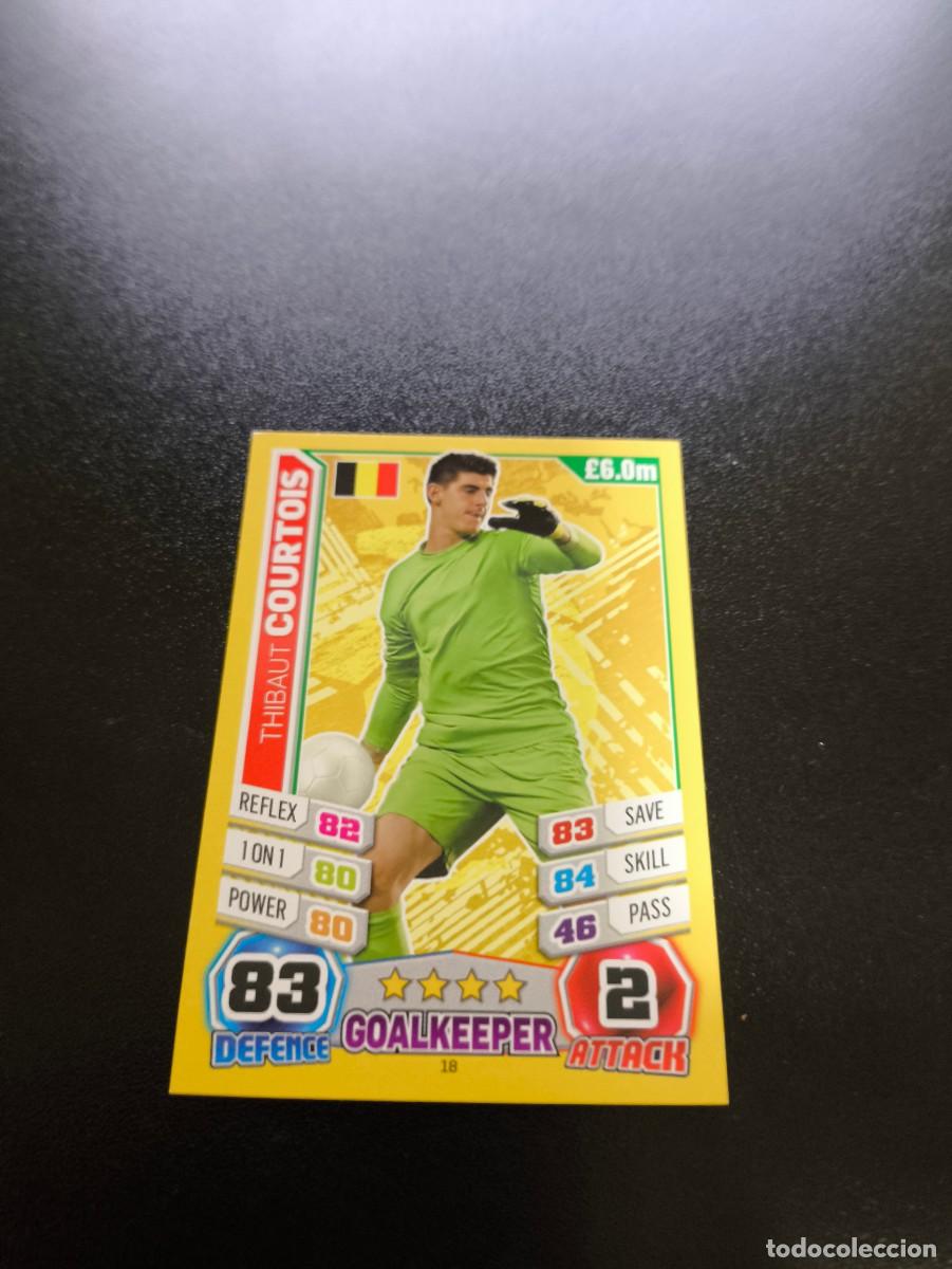 Cromos de F&uacute;tbol: 18 Thibaut Courtois BELGICA MADRID TOPPS MATCH ATTAX WORLD CUP MUNDIAL BRASIL 2014 14 N PANINI LIGA