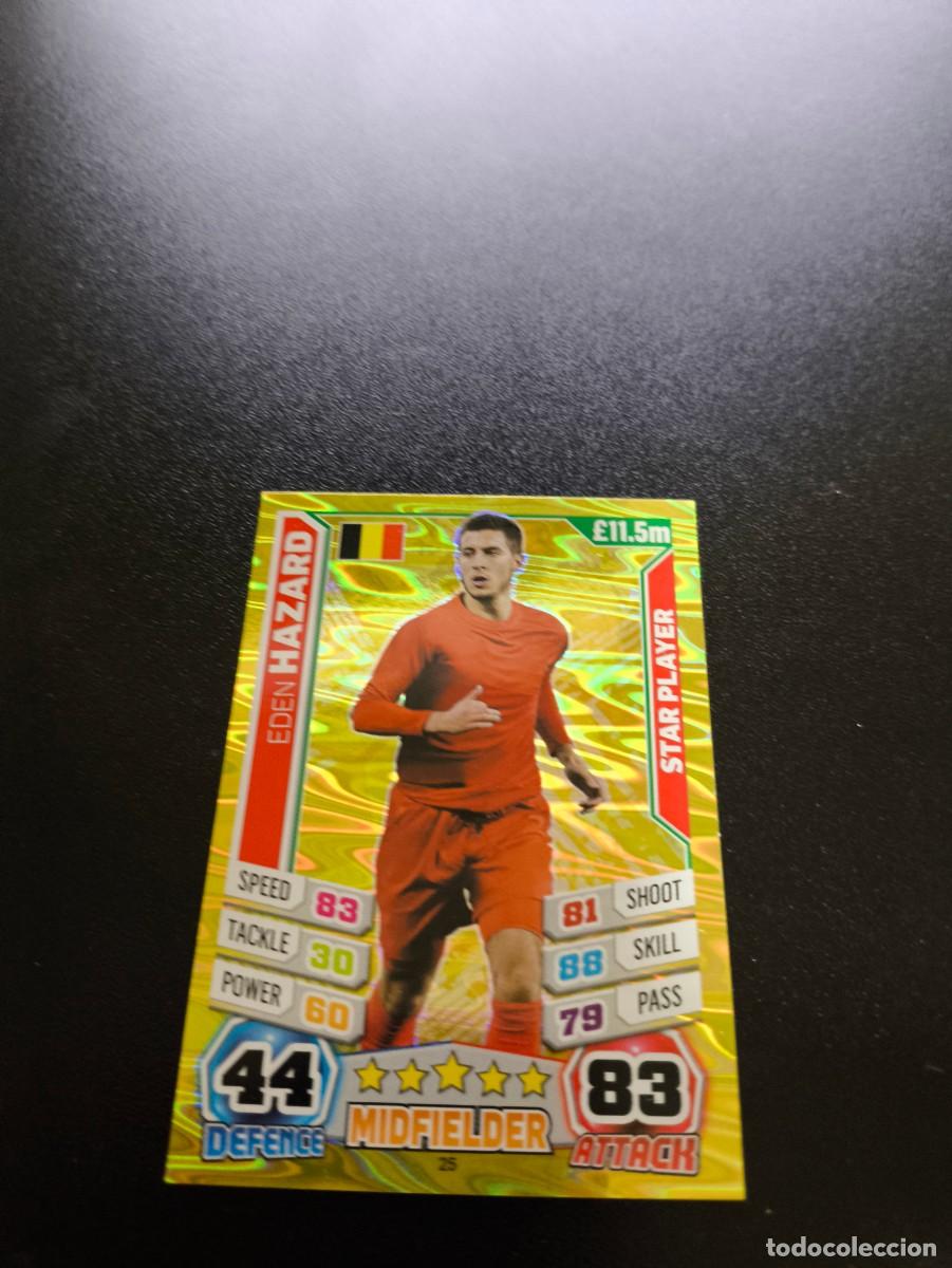 Cartes &agrave; collectionner de Football: 25 Eden Hazard STAR PLAYER BELGICA TOPPS MATCH ATTAX WORLD CUP MUNDIAL BRASIL 2014 14 N PANINI LIGA