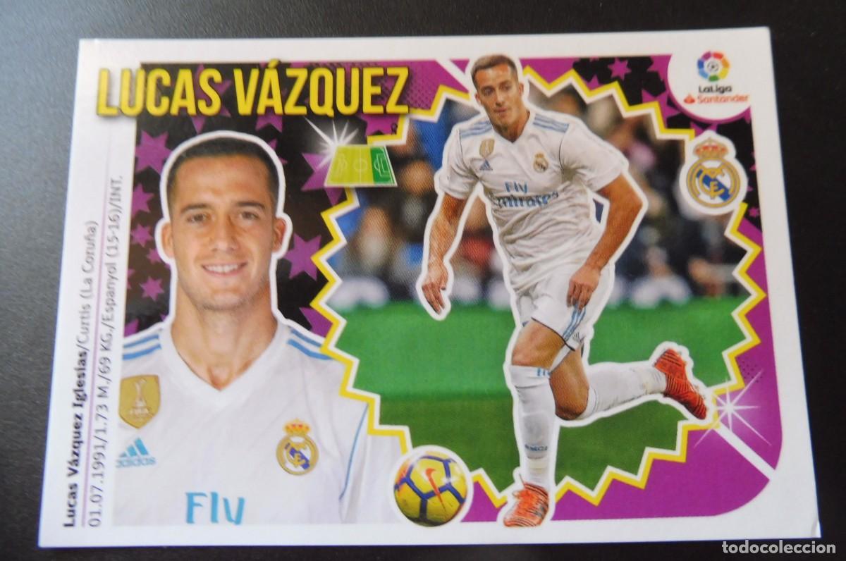 Cromos de f&uacute;tbol: CROMO PANINI - LIGA SANTANDER 2018/19 ESTE - REAL MADRID N&Uacute;M 14 - LUCAS V&Aacute;ZQUEZ