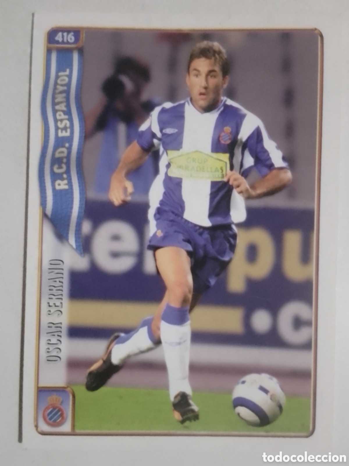Cromos de f&uacute;tbol: Mundicromo 2005 n&deg; 416 Oscar Serrano &bull; Espanyol.