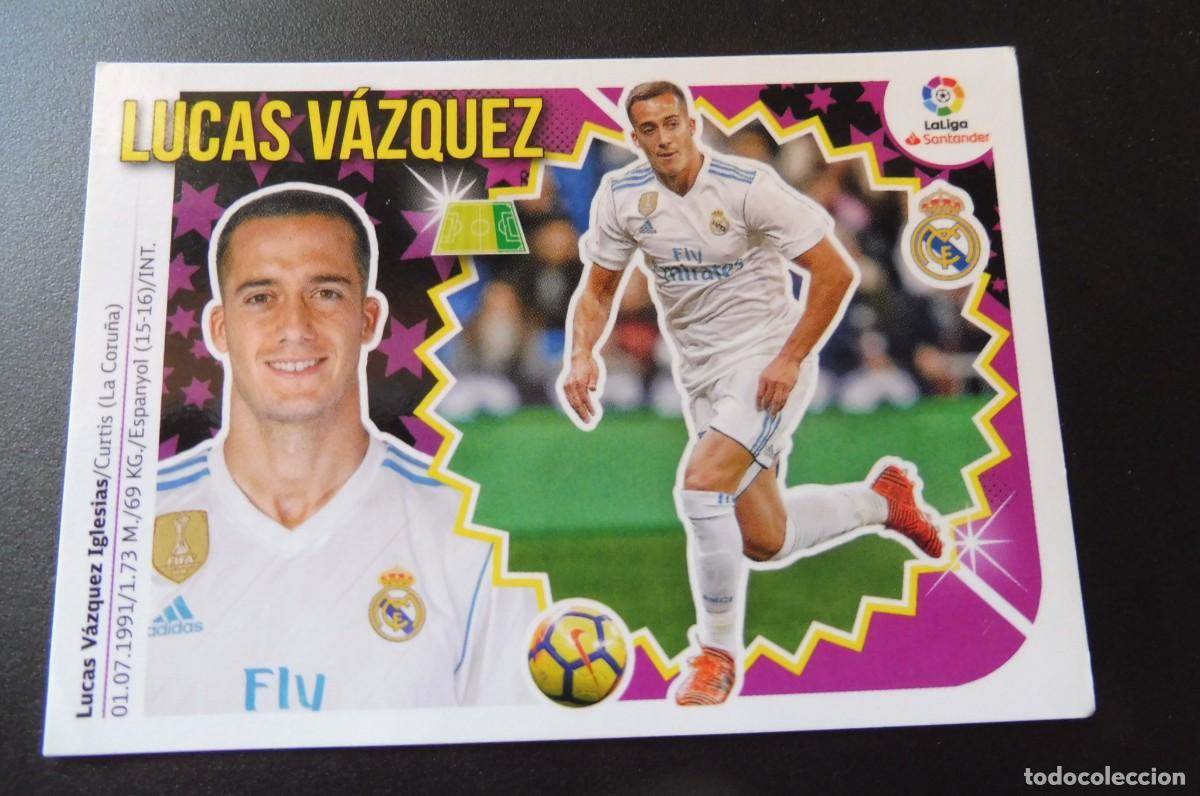 Cromos de f&uacute;tbol: CROMO PANINI - LIGA SANTANDER 2018/19 ESTE - REAL MADRID N&Uacute;M 14 - LUCAS V&Aacute;ZQUEZ