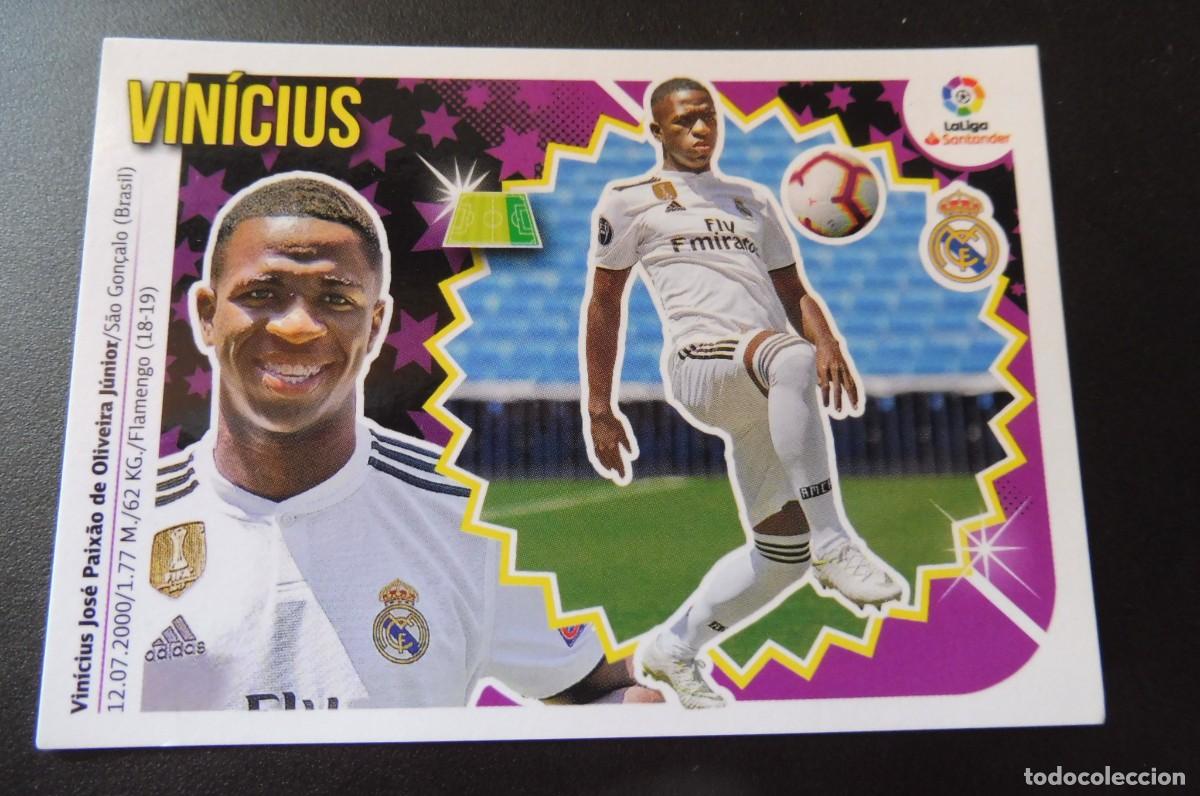 Cromos de Futebol: CROMO PANINI - LIGA SANTANDER 2018/19 ESTE - REAL MADRID N&Uacute;M 15 - VIN&Iacute;CIUS