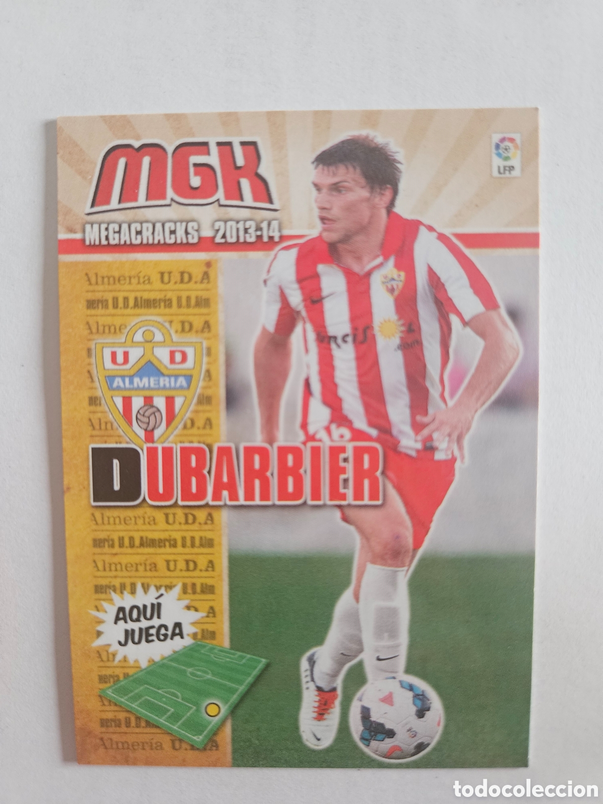 Cromos de Futebol: DUBARBIER 13 (ALMER&Iacute;A) PANINI MEGACRACKS 2013-2014 13 14 CROMO CARTA