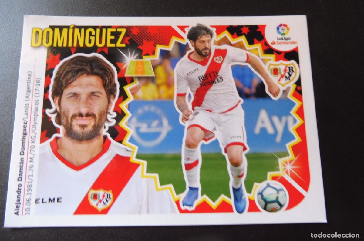 Cromos de Futebol: CROMO PANINI - LIGA SANTANDER 2018/19 ESTE - RAYO VALLECANO N&Uacute;M 12B - DOM&Iacute;NGUEZ