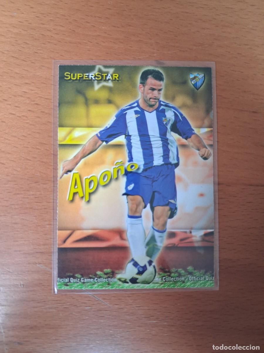 Figurine di Calcio: Mundicromo Official Quiz Game Collection 2009 2010 Malaga CF Superstar 214 Apo&ntilde;o