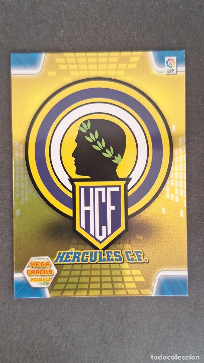 Cromos de F&uacute;tbol: L1 ESCUDO HERCULES C. F. 127 PANINI MEGACRACKS 2010 2011 10 11