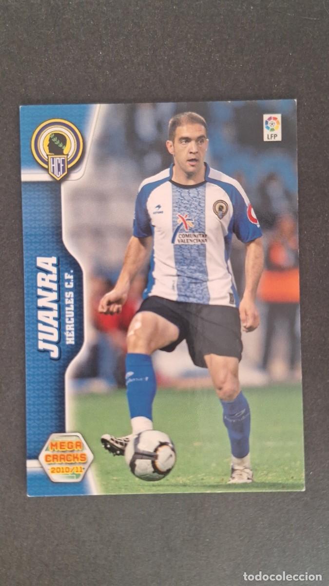 Cromos de F&uacute;tbol: L1 JUANRA HERCULES C. F. 129 PANINI MEGACRACKS 2010 2011 10 11