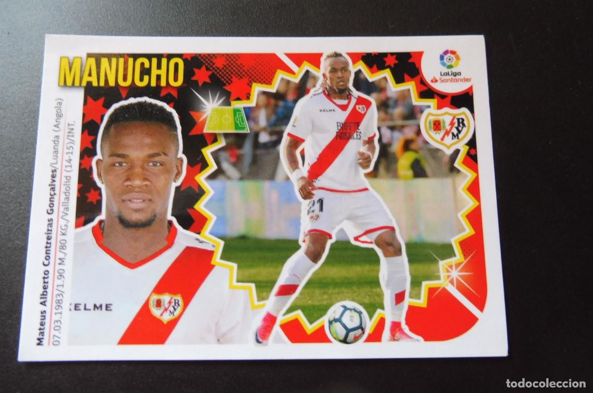 Cromos de F&uacute;tbol: CROMO PANINI - LIGA SANTANDER 2018/19 ESTE - RAYO VALLECANO N&Uacute;M 15 - MANUCHO
