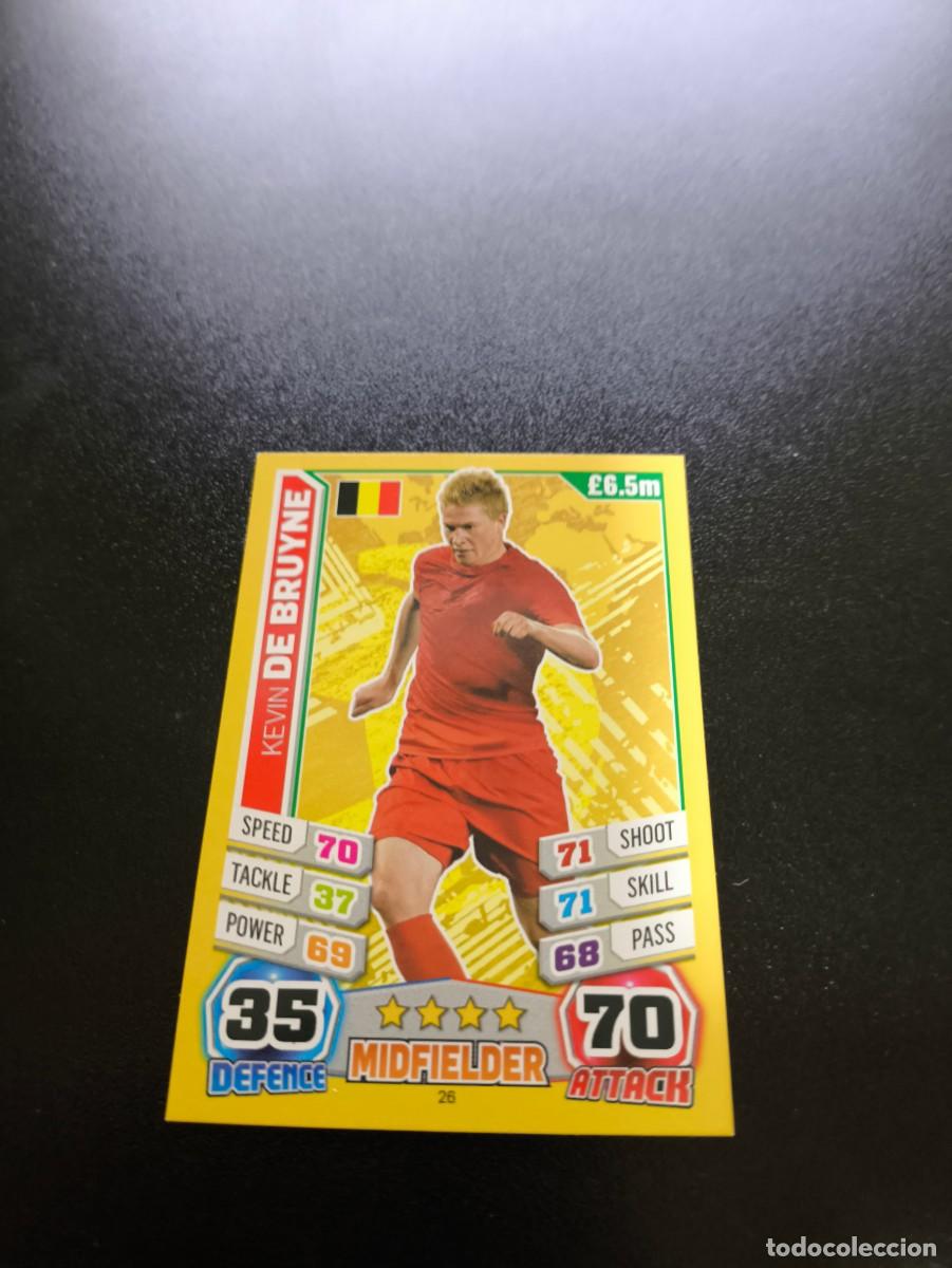 Cromos de f&uacute;tbol: 26 Kevin De Bruyne BELGICA TOPPS MATCH ATTAX WORLD CUP MUNDIAL BRASIL 2014 14 N PANINI LIGA