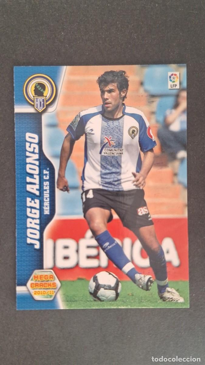Fu&szlig;ball-Sticker: L1 JORGE ALONSO HERCULES C. F. 135 PANINI MEGACRACKS 2010 2011 10 11