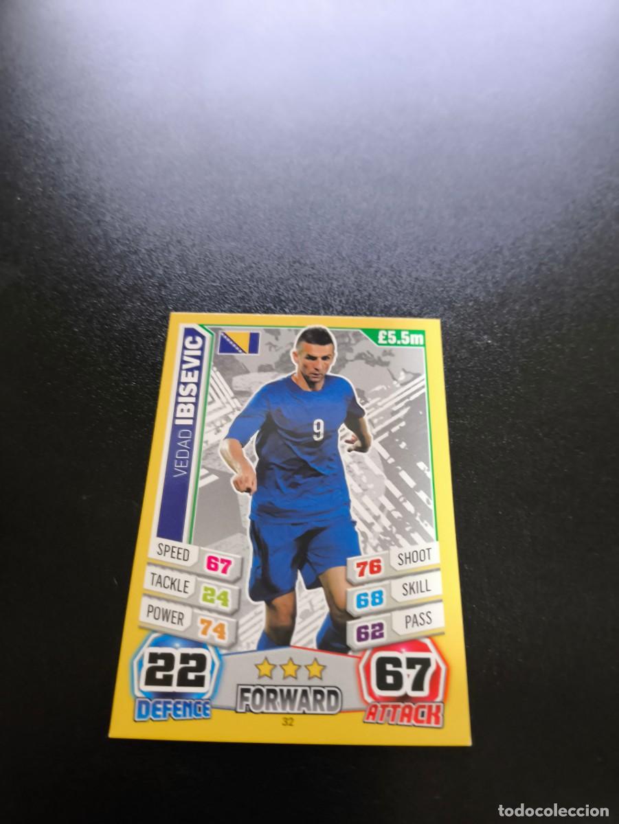 Cromos de Futebol: 32 Vedad Ibisevic BOSNIA TOPPS MATCH ATTAX WORLD CUP MUNDIAL BRASIL 2014 14 N PANINI LIGA