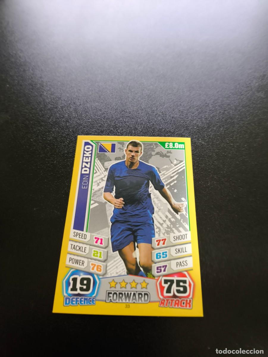 Cromos de Futebol: 33 Edin Dzeko BOSNIA TOPPS MATCH ATTAX WORLD CUP MUNDIAL BRASIL 2014 14 N PANINI LIGA