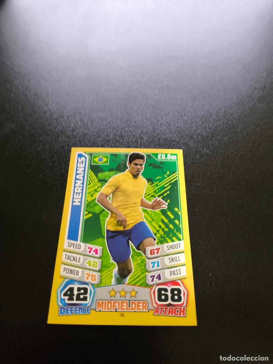 Cromos de Futebol: 39 Hernanes BRASIL TOPPS MATCH ATTAX WORLD CUP MUNDIAL BRASIL 2014 14 N PANINI LIGA