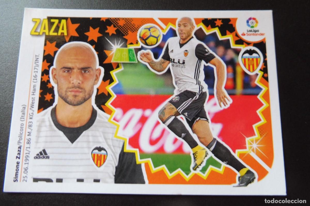 Cromos de Futebol: CROMO PANINI - LIGA SANTANDER 2018/19 ESTE - VALENCIA CF. N&Uacute;M 14A - ZAZA