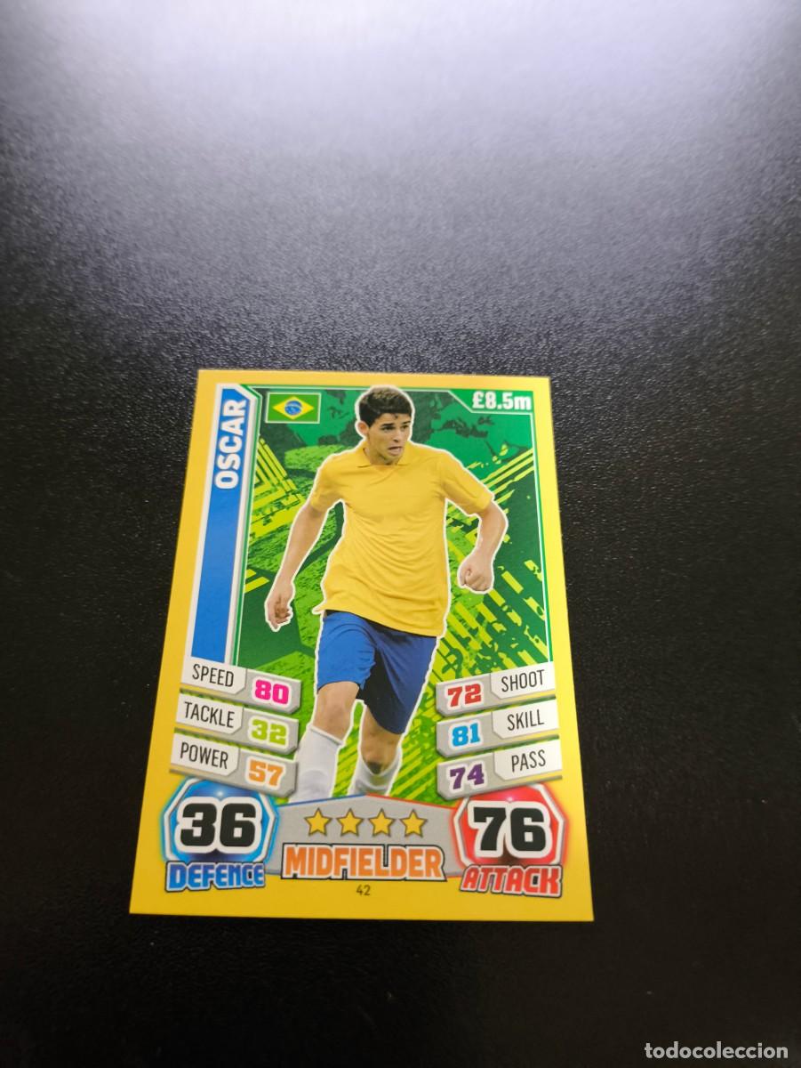 Cromos de Futebol: 42 Oscar BRASIL TOPPS MATCH ATTAX WORLD CUP MUNDIAL BRASIL 2014 14 N PANINI LIGA