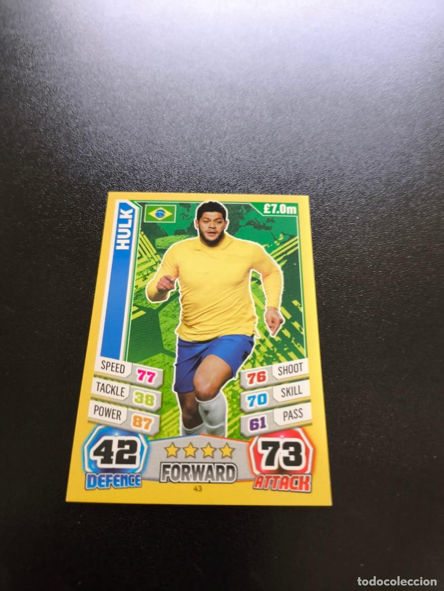 Cromos de Futebol: 43 Hulk BRASIL TOPPS MATCH ATTAX WORLD CUP MUNDIAL BRASIL 2014 14 N PANINI LIGA