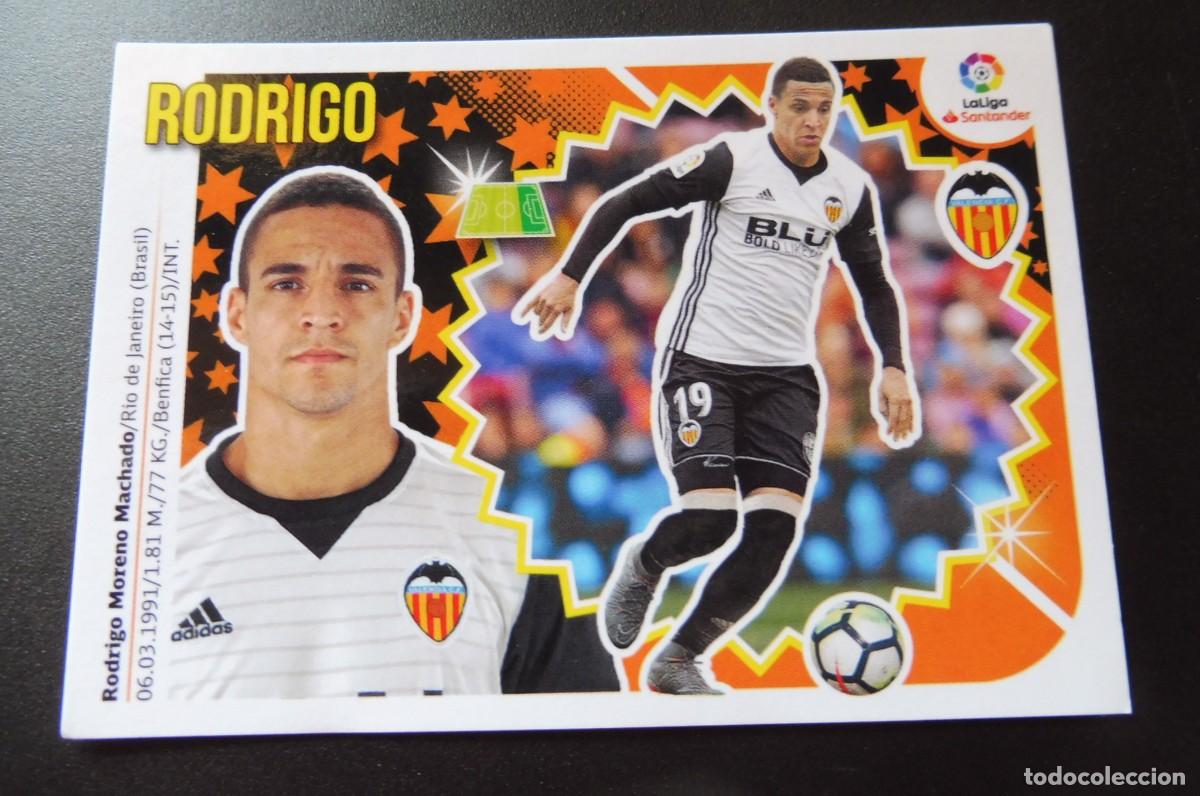 Cromos de Futebol: CROMO PANINI - LIGA SANTANDER 2018/19 ESTE - VALENCIA CF. N&Uacute;M 16 - RODRIGO