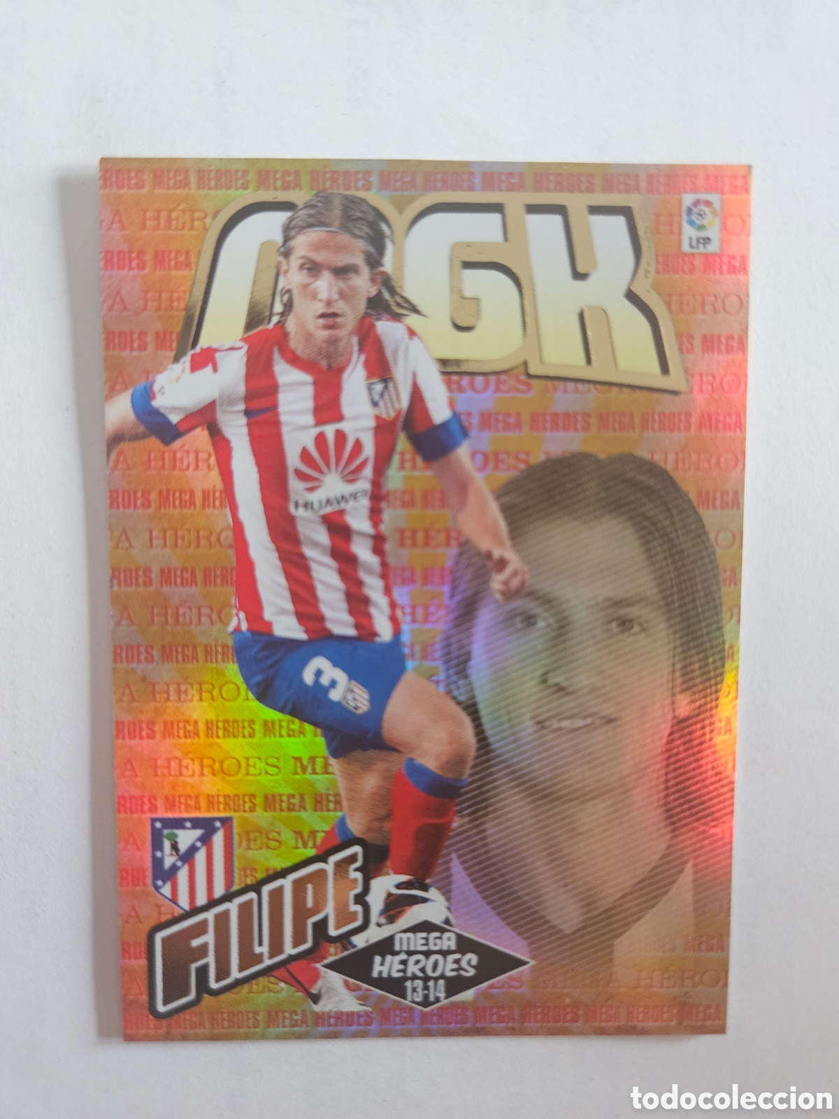 Cromos de Futebol: CROMO FUTBOL MEGACRACKS LIGA 13 14 PANINI 2013 2014 MEGA HEROES ATLETICO DE MADRID 372 FILIPE