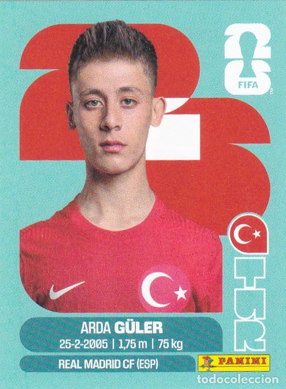 Fu&szlig;ball-Sticker: FIFA WORLD CUP 2026 * ARDA G&Uuml;LER N&ordm; 14 * DE TURQUIA - NUEVO DE SOBRE (A-18)