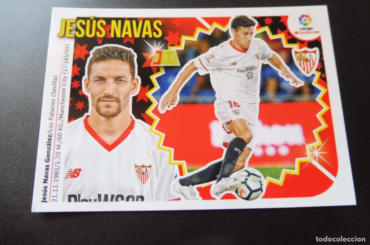 Cromos de Futebol: CROMO PANINI - LIGA SANTANDER 2018/19 ESTE - SEVILLA FC. N&Uacute;M 3 - JES&Uacute;S NAVAS