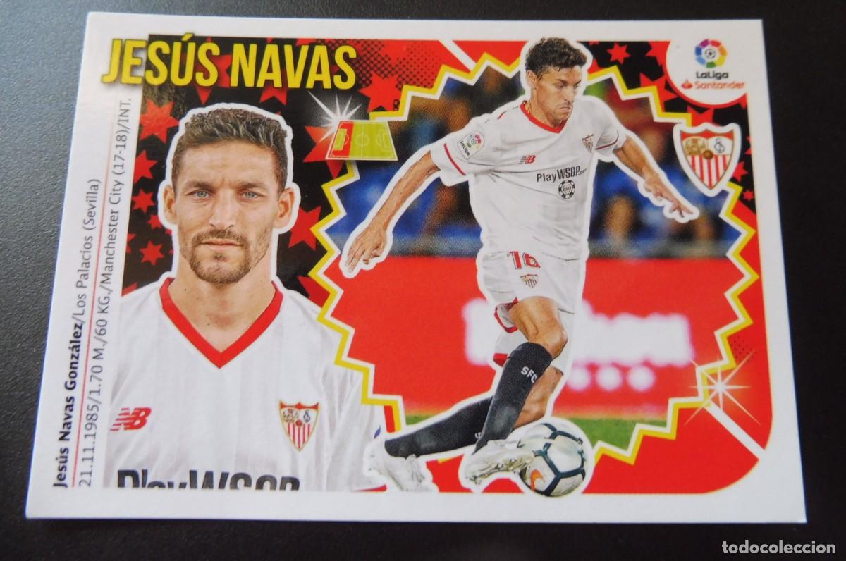 Cromos de Futebol: CROMO PANINI - LIGA SANTANDER 2018/19 ESTE - SEVILLA FC. N&Uacute;M 3 - JES&Uacute;S NAVAS