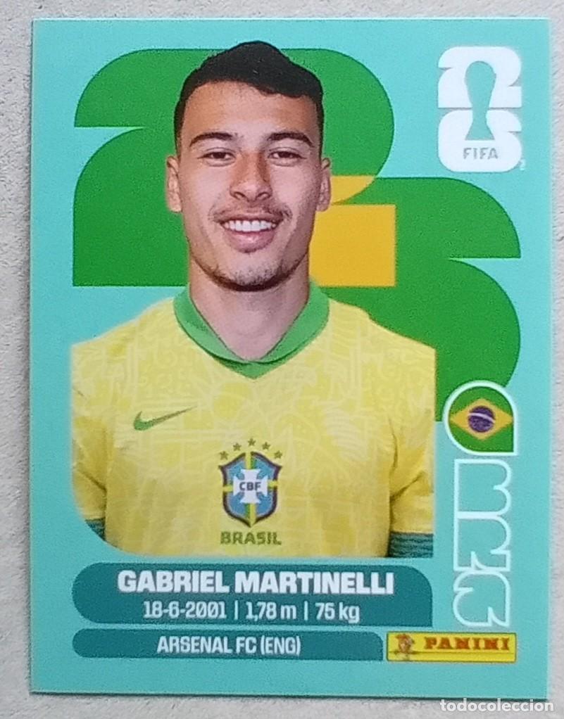 Cromos de Futebol: Figurina Panini 2026 Cromo World Cup Usa Mundial 2026 Gabriel Martinelli Brazil n BRA 18