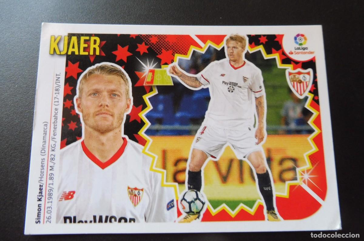 Cromos de Futebol: CROMO PANINI - LIGA SANTANDER 2018/19 ESTE - SEVILLA FC. N&Uacute;M 5 - KJAER