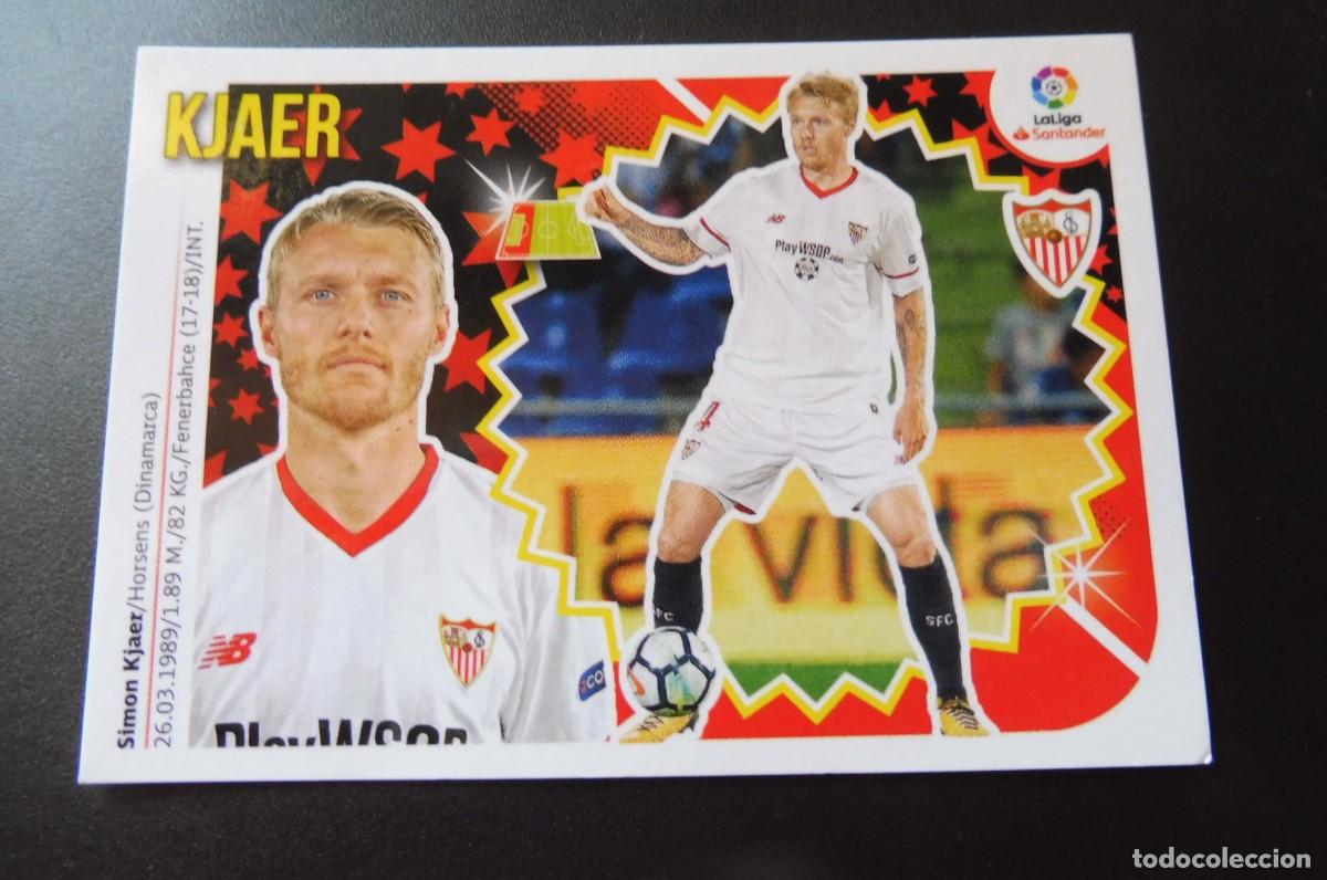 Cromos de Futebol: CROMO PANINI - LIGA SANTANDER 2018/19 ESTE - SEVILLA FC. N&Uacute;M 5 - KJAER