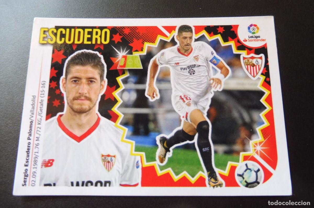 Cromos de Futebol: CROMO PANINI - LIGA SANTANDER 2018/19 ESTE - SEVILLA FC. N&Uacute;M 7A - ESCUDERO