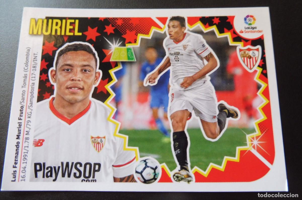 Cromos de f&uacute;tbol: CROMO PANINI - LIGA SANTANDER 2018/19 ESTE - SEVILLA FC. N&Uacute;M 15 - MURIEL