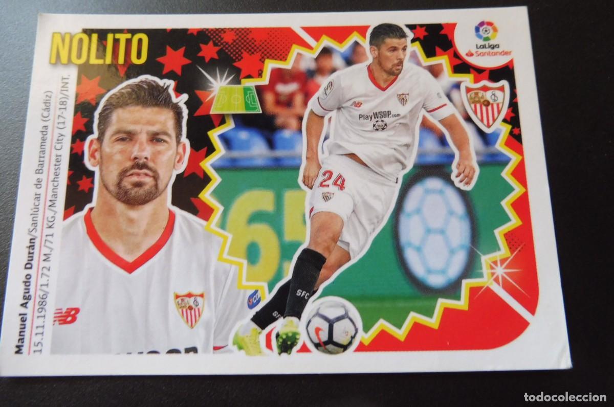Football Stickers: CROMO PANINI - LIGA SANTANDER 2018/19 ESTE - SEVILLA FC. N&Uacute;M 16 - NOLITO