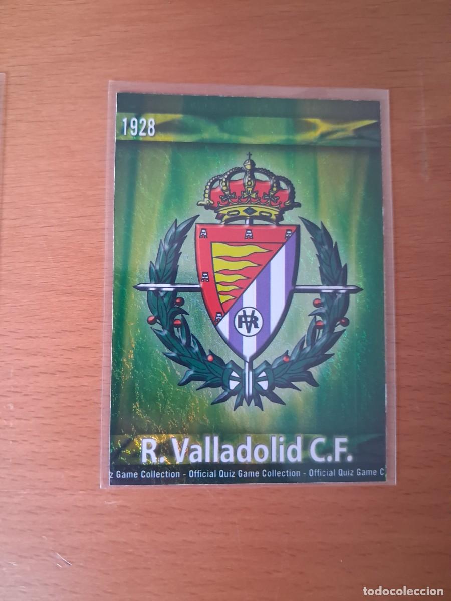 Cromos de Futebol: Mundicromo Official Quiz Game Collection 2009 2010 Real Valladolid 406 Escudo Brillo Verde