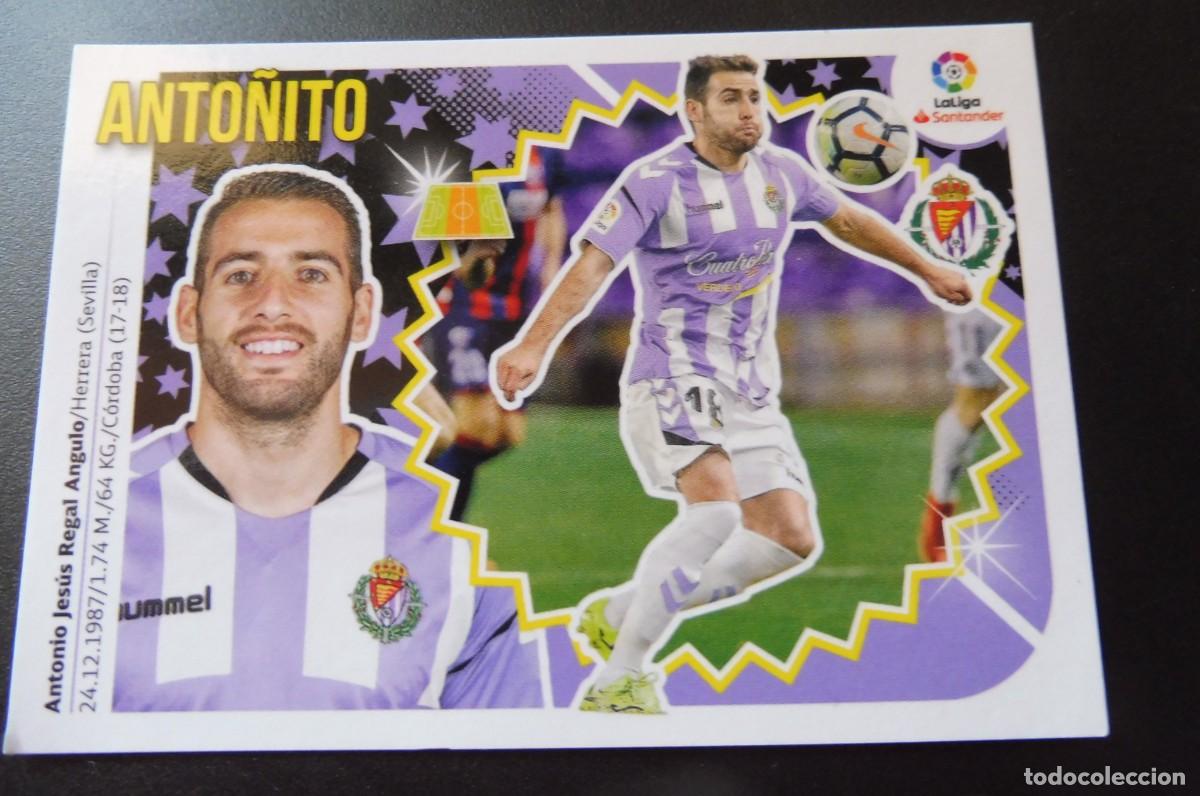 Football Stickers: CROMO PANINI - LIGA SANTANDER 2018/19 ESTE - R. VALLADOLID CF. N&Uacute;M 8 - ANTO&Ntilde;ITO