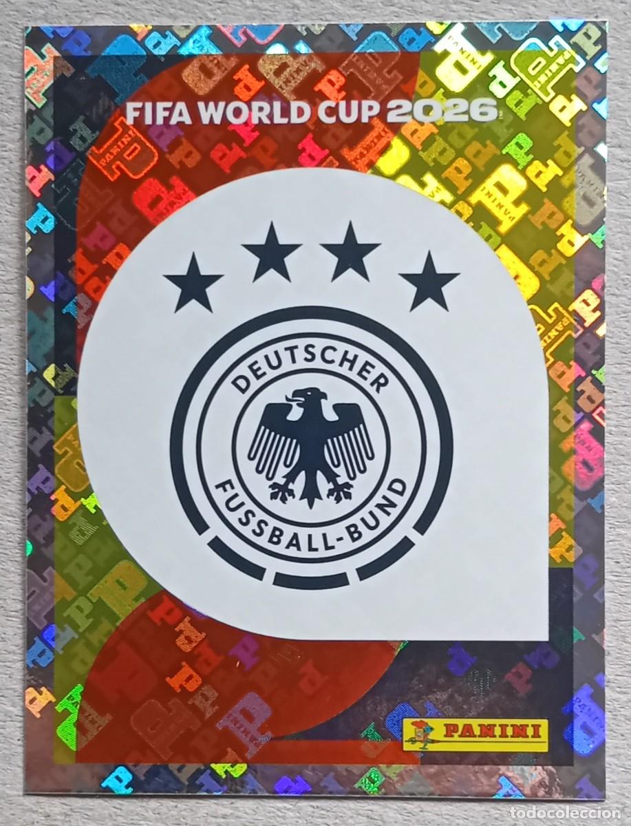 Fu&szlig;ball-Sticker: Figurina Panini 2026 Cromo World Cup Usa Mundial 2026 scudetto escudo badge Germany n GER 1