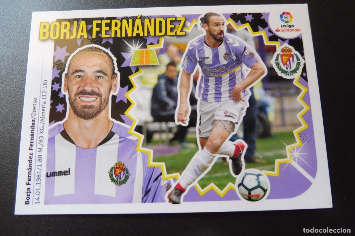 Football Stickers: CROMO PANINI - LIGA SANTANDER 2018/19 ESTE - R. VALLADOLID CF. N&Uacute;M 9 - BORJA FERN&Aacute;NDEZ