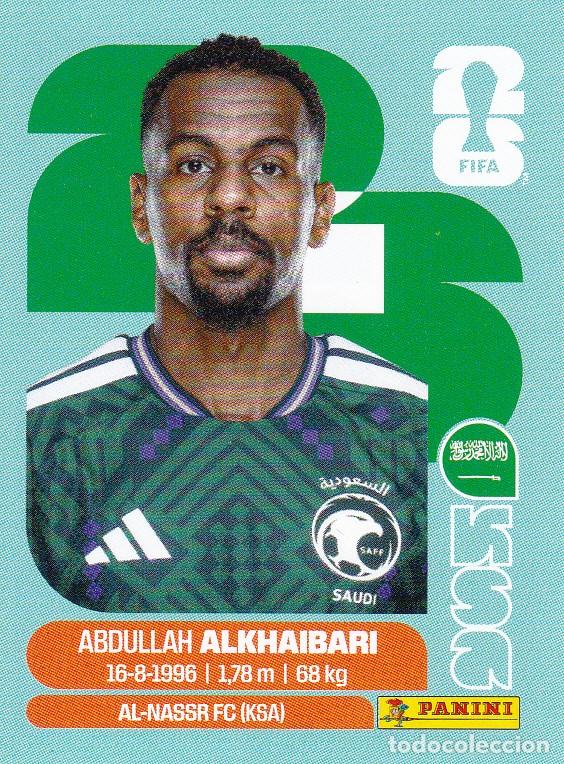 Cromos de Futebol: FIFA WORLD CUP 2026 * ALKHAIBARI N&ordm; 11 * DE ARABIA SAUDI - NUEVO DE SOBRE (A-18)