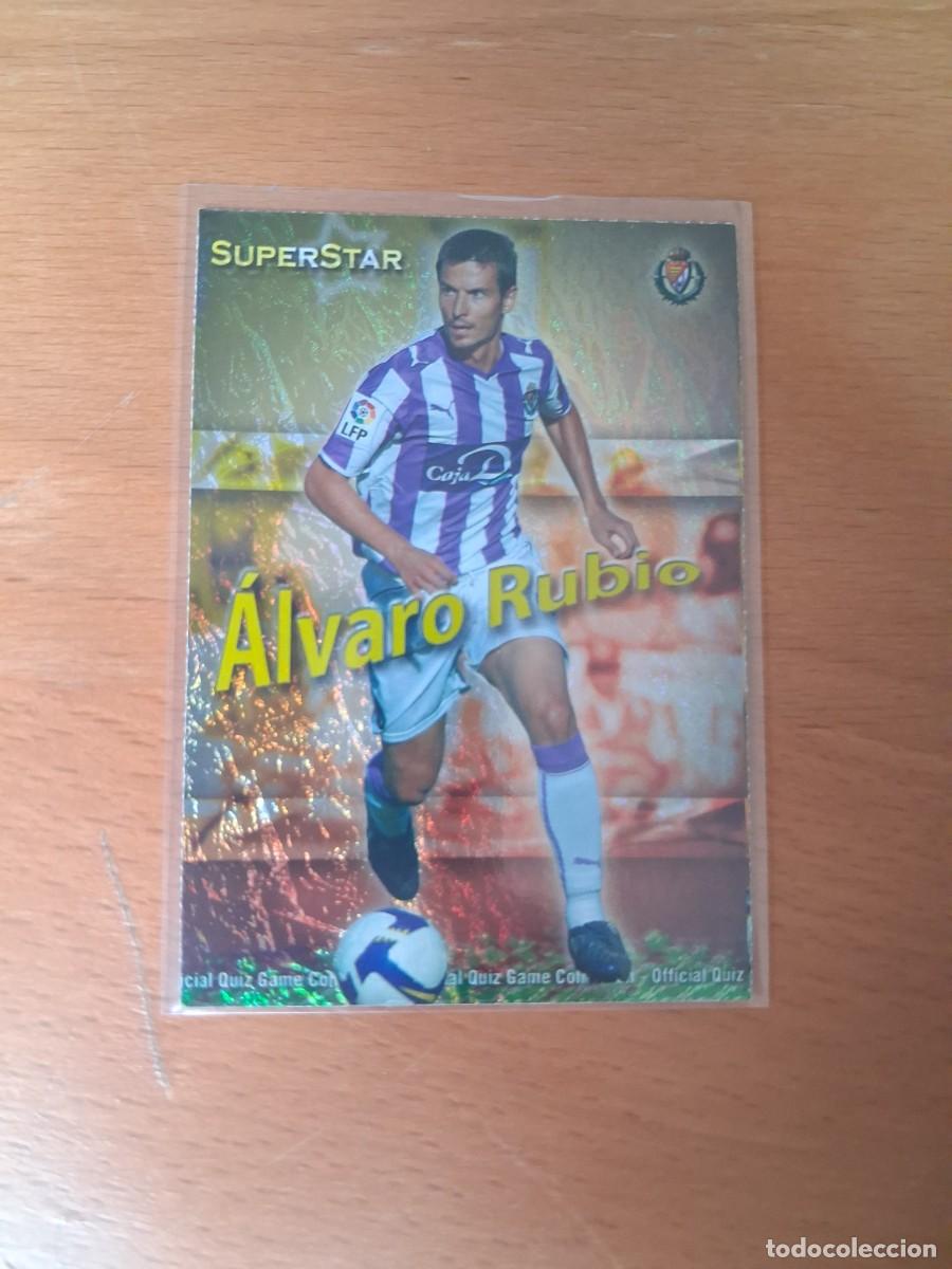 Cromos de Futebol: Mundicromo Official Quiz Game Collection 2009 2010 Real Valladolid Superstar 428 Alvaro Rubio Brillo