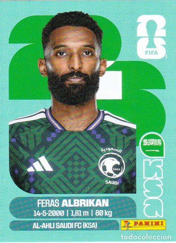 Cromos de Futebol: FIFA WORLD CUP 2026 * ALBRIKAN N&ordm; 18 * DE ARABIA SAUDI - NUEVO DE SOBRE (A-18)