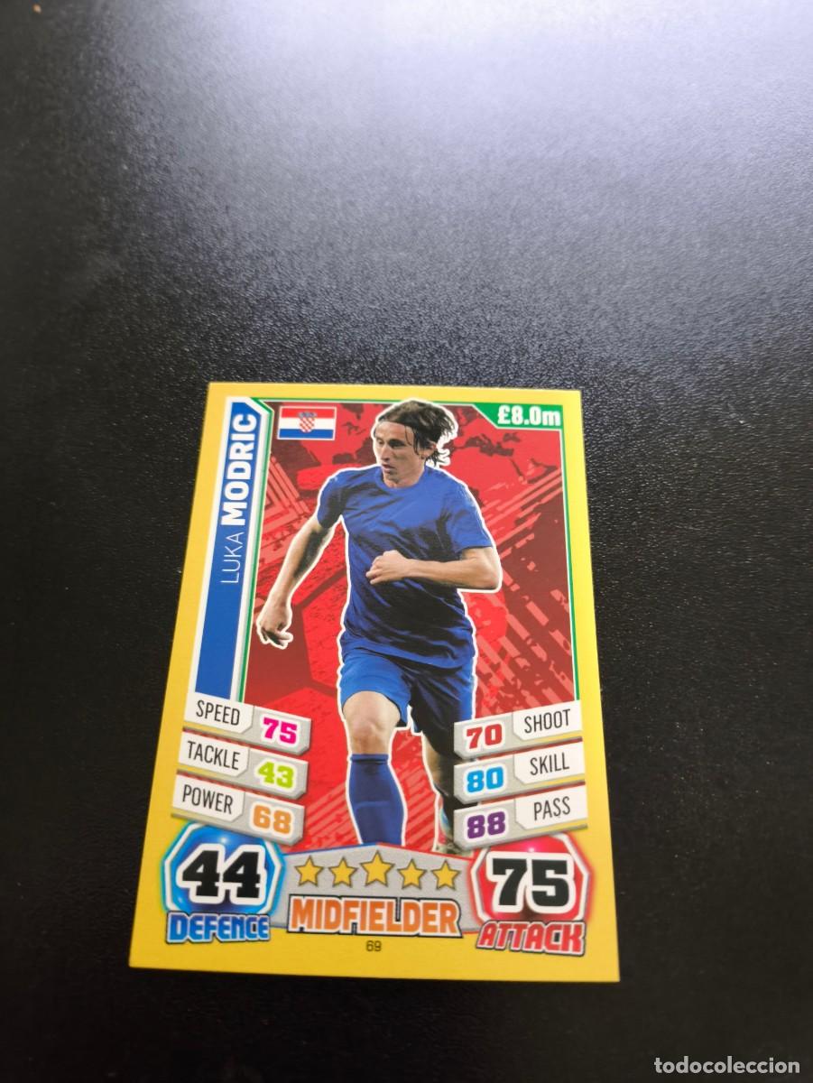 Cromos de f&uacute;tbol: 69 Luka Modric REAL MADRID CROACIA TOPPS MATCH ATTAX WORLD CUP MUNDIAL BRASIL 2014 14 N PANINI LIGA