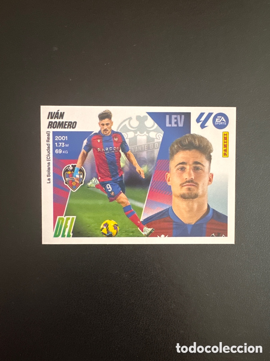 Fu&szlig;ball-Sticker: IVAN ROMERO LEVANTE N&Uacute;MERO 17 LIGA ESTE 2025 2026