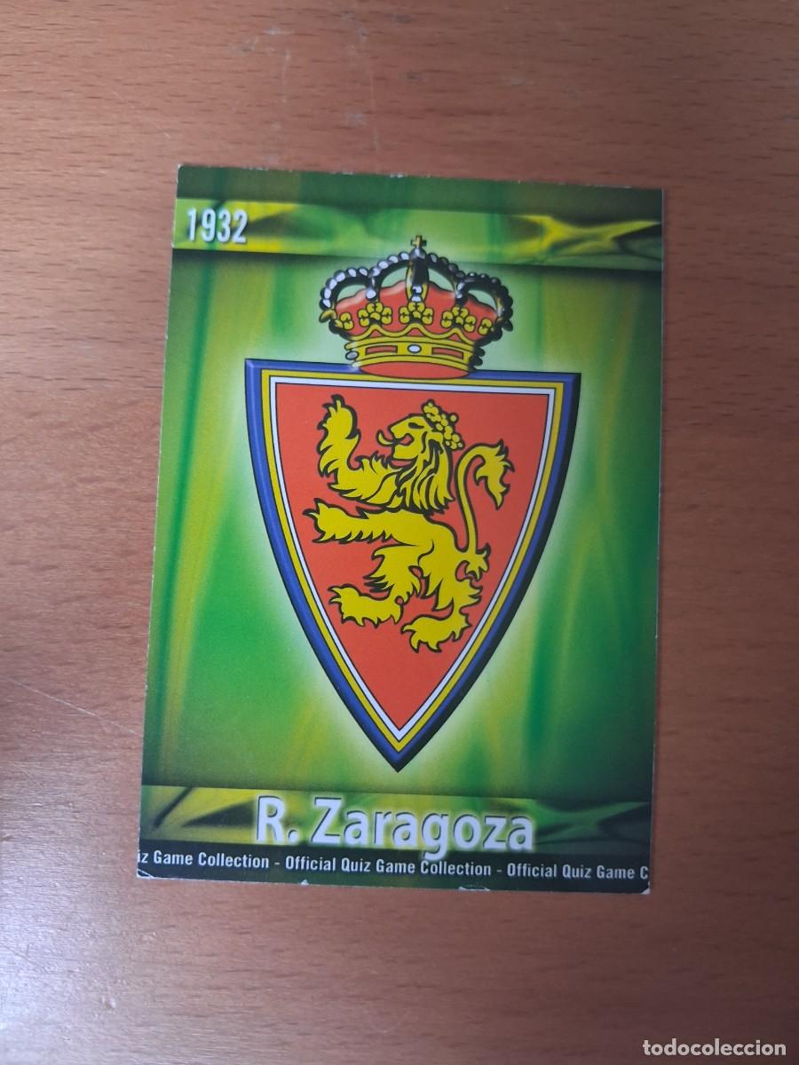 Cromos de F&uacute;tbol: Mundicromo Official Quiz Game Collection 2009 2010 Real Zaragoza 487 Escudo Mate