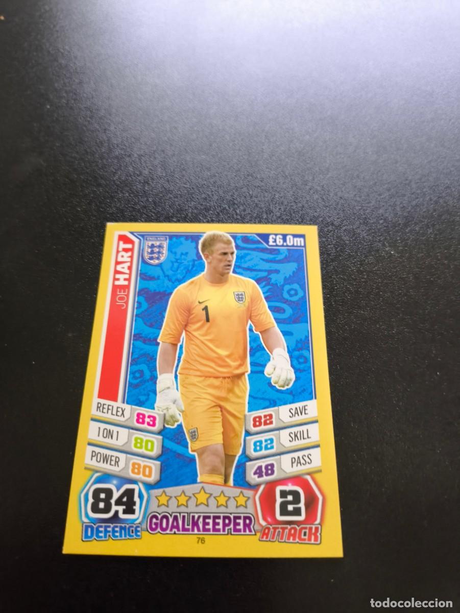Cromos de F&uacute;tbol: 76 Joe Hart INGLATERRA TOPPS MATCH ATTAX WORLD CUP MUNDIAL BRASIL 2014 14 N PANINI LIGA
