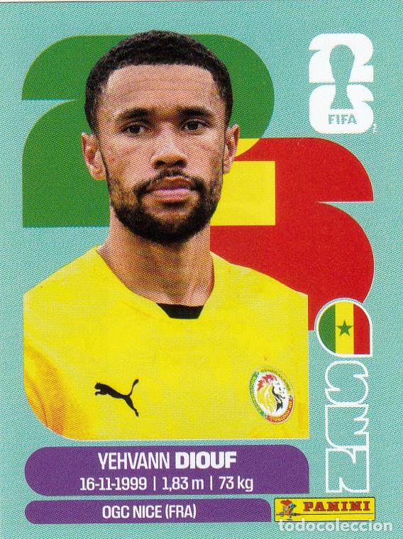 Cromos de F&uacute;tbol: FIFA WORLD CUP 2026 * YEHVANN DIOUF N&ordm; 3 * DE SENEGAL - NUEVO DE SOBRE (A-18)