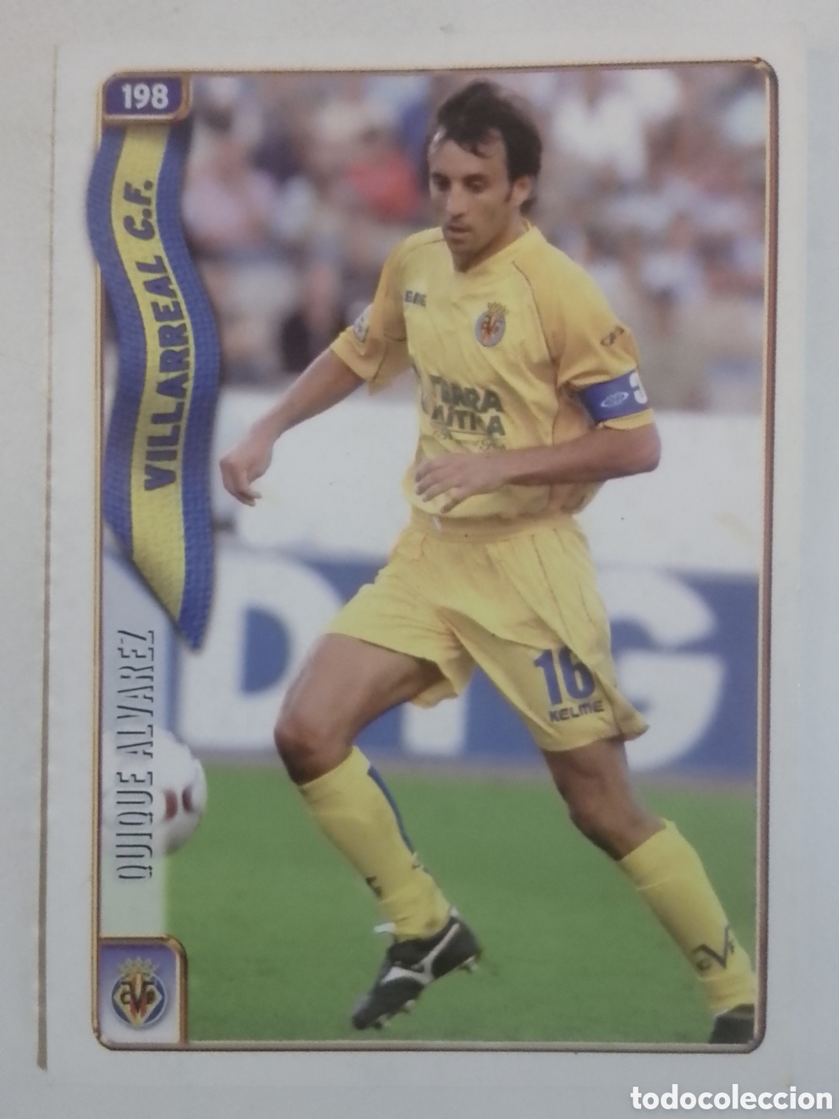 Cromos de F&uacute;tbol: Mundicromo 2005 n&deg; 198 Quique &Aacute;lvarez &bull; Villarreal.