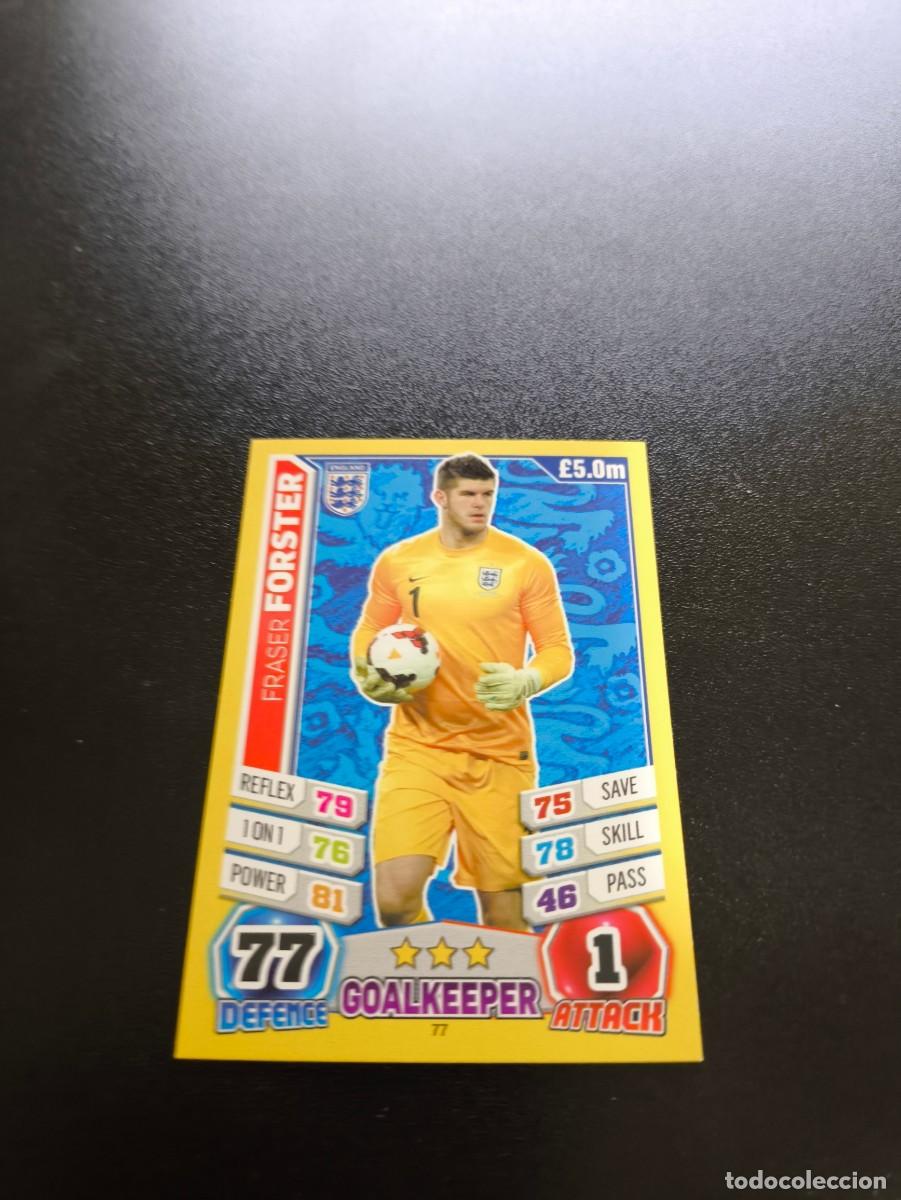 Cromos de F&uacute;tbol: 77 Fraser Forster INGLATERRA TOPPS MATCH ATTAX WORLD CUP MUNDIAL BRASIL 2014 14 N PANINI LIGA