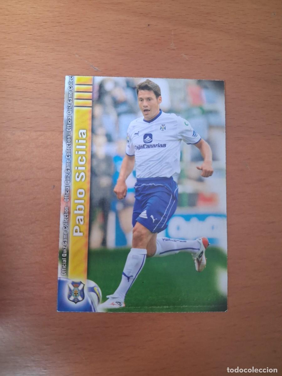 Cromos de F&uacute;tbol: Mundicromo Official Quiz Game Collection 2009 2010 CD Tenerife 521 Pablo Sicilia