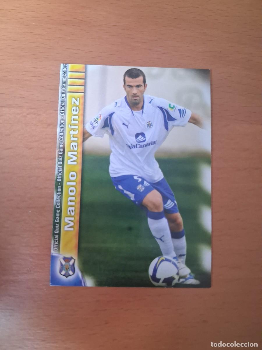 Cromos de F&uacute;tbol: Mundicromo Official Quiz Game Collection 2009 2010 CD Tenerife 528 Manolo Martinez