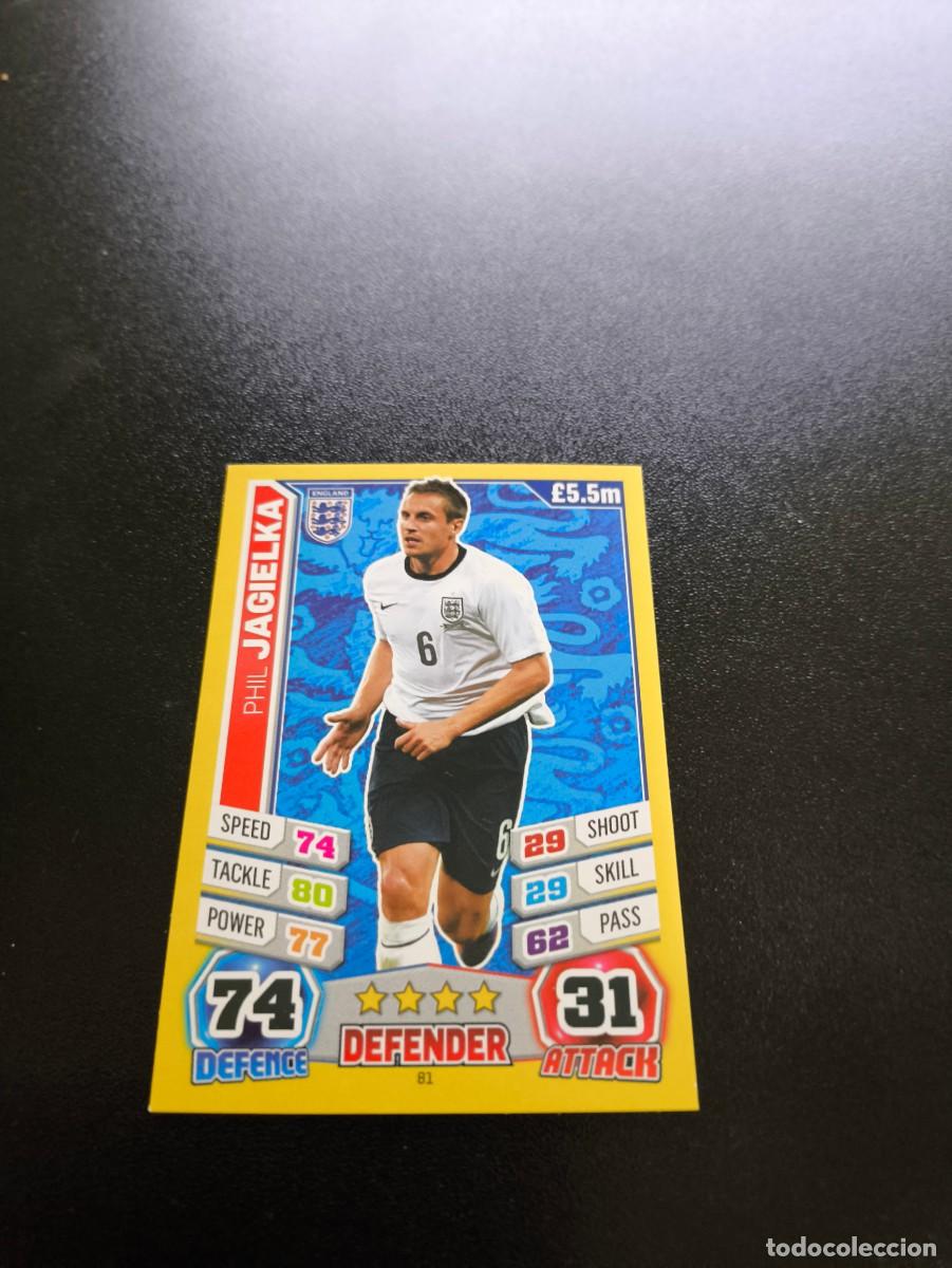 Figurine di Calcio: 81 Phil Jagielka INGLATERRA TOPPS MATCH ATTAX WORLD CUP MUNDIAL BRASIL 2014 14 N PANINI LIGA