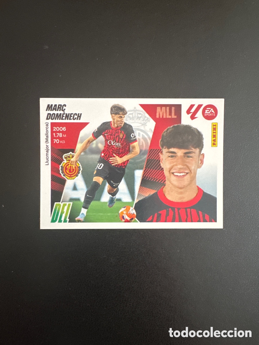 Fu&szlig;ball-Sticker: MARC DOMENECH NUMERO 17 LIGA ESTE 2025 2026 MALLORCA